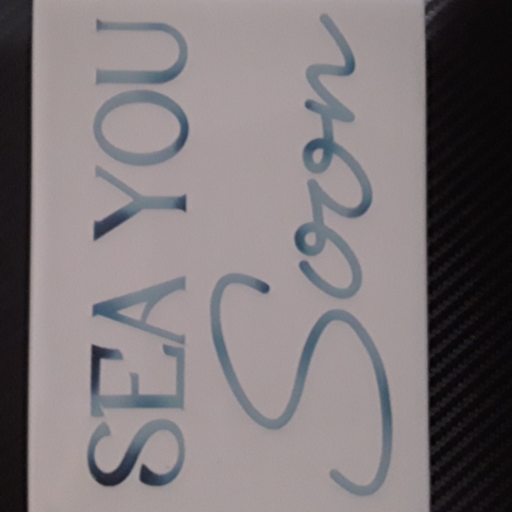 Sea you soon plaque